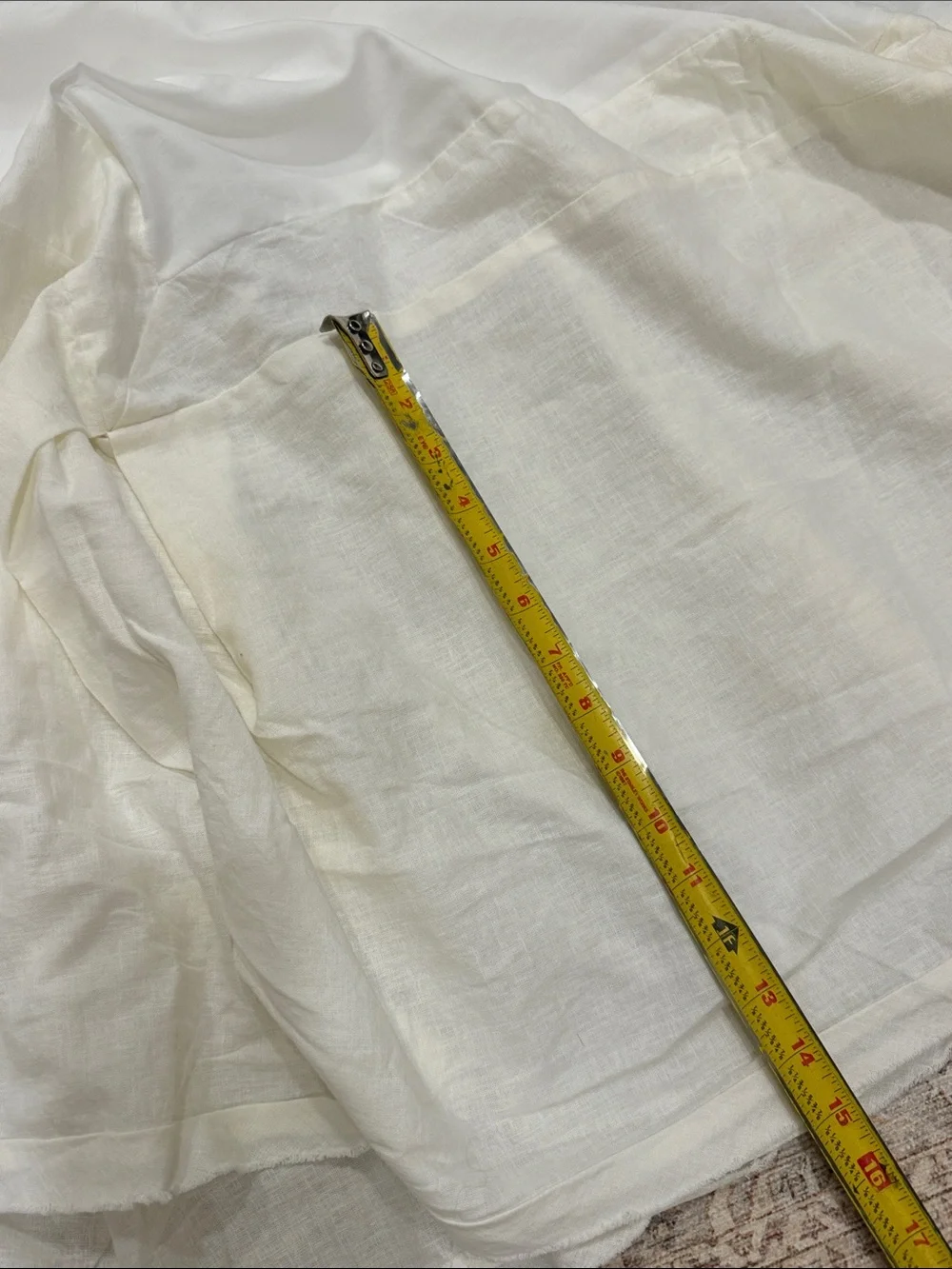 Hearth & Hand w/ MAGNOLIA QUEEN 55% LINEN/45% COTTON LINEN BLEND BEDSKIRT 15”